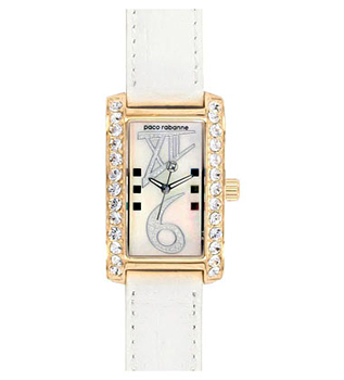 Часы Paco Rabanne Lady Leather Rectangular PRD649S_1BB